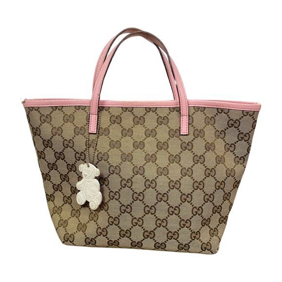 GUCCI Girls Zoo Bird GG Canvas Mini Tote Handbag - Picture 2 of 16